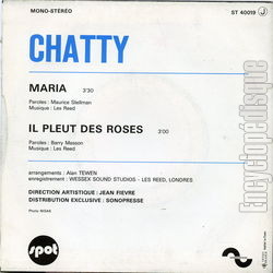 [Pochette de Maria (CHATTY) - verso]