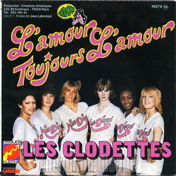 [Pochette de L’amour, toujours l’amour (Les CLODETTES) - verso]