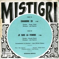 [Pochette de Chambre 33 (MISTIGRI) - verso]