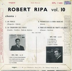 [Pochette de La foule - Vol. 10 (Robert RIPA) - verso]