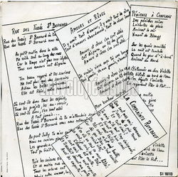 [Pochette de Chansons rtro (Jacques ROY) - verso]