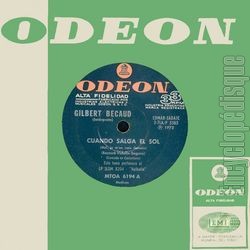 [Pochette de Cuando salga el sol "Moi, je m’en vais demain" (Gilbert BCAUD)]