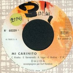 [Pochette de Mi carinito (juke-box) (DALIDA)]