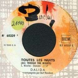 [Pochette de Mi carinito (juke-box) (DALIDA) - verso]