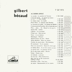 [Pochette de Mourir  Capri (Gilbert BCAUD) - verso]