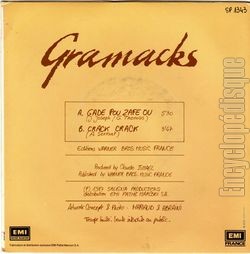 [Pochette de Gade pou zafe ou (The GRAMACKS) - verso]