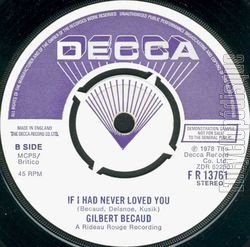 [Pochette de That’s all "Les Carabes" (Promo) (Gilbert BCAUD) - verso]