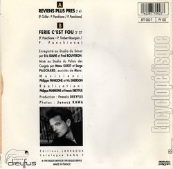 [Pochette de Reviens plus prs (Philippe PANKIONE) - verso]