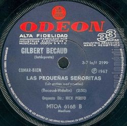 [Pochette de Viens dans la lumire "Ven a la luz" (Gilbert BCAUD) - verso]