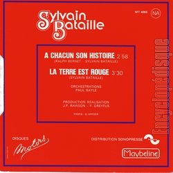 [Pochette de  chacun son histoire (Sylvain BATAILLE) - verso]