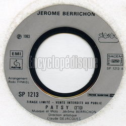 [Pochette de Patsy (Jrme BERRICHON)]