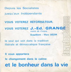 [Pochette de Jacques-Edmond Grang (POLITIQUE, SOCIAL) - verso]