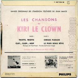 [Pochette de Kiri le clown (T.V. (Tlvision)) - verso]