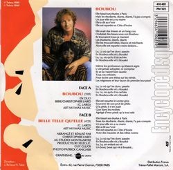 [Pochette de Boubou (Christopher LAIRD et BIBIE) - verso]
