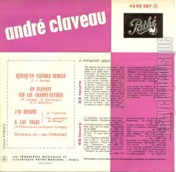 [Pochette de Quelqu’un viendra demain (Andr CLAVEAU) - verso]