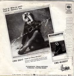 [Pochette de Mise au point (Jakie QUARTZ) - verso]