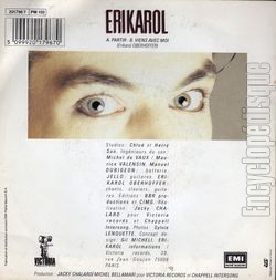 [Pochette de Partir (RIKAROL) - verso]
