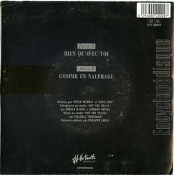 [Pochette de Rien qu’avec toi (JOEY) - verso]
