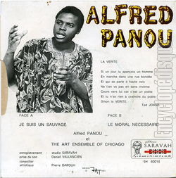 [Pochette de Je suis un sauvage (Alfred PANOU) - verso]