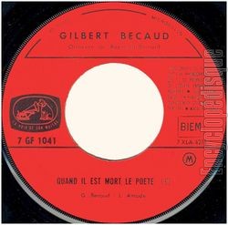 [Pochette de Quand il est mort le pote (Gilbert BCAUD)]