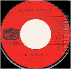 [Pochette de La vie d’garon (Gilbert BCAUD)]