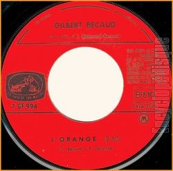 [Pochette de L’orange (Gilbert BCAUD)]