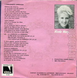 [Pochette de L’amusante lambada (Nicole MRY) - verso]