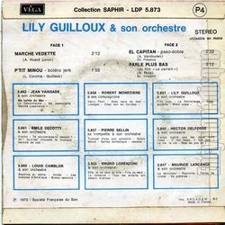 [Pochette de Marche vedette (Lily GUILLOUX) - verso]