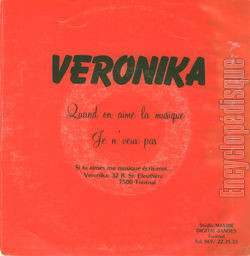 [Pochette de Quand on aime le musique (VERONIKA) - verso]