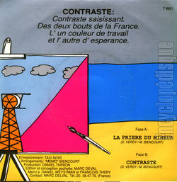 [Pochette de La Prire du mineur (Dorys VERDY) - verso]