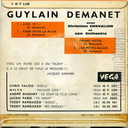 [Pochette de Avec S… (Guylain DEMANET) - verso]