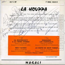 [Pochette de 4 chansons gaies (La HOUPPA) - verso]