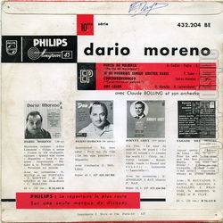 [Pochette de Pepita de Majorca (Dario MORENO) - verso]