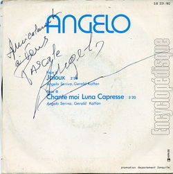 [Pochette de Jaloux (ANGELO (4)) - verso]