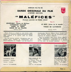 [Pochette de Malfices (B.O.F.  Films ) - verso]