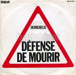 [Pochette de Dfense de mourir (Bernard DEMICHELIS)]