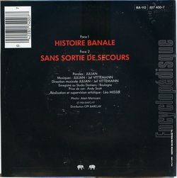 [Pochette de Histoire banale (Julian ESCUDERO) - verso]