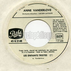 [Pochette de Ballade en novembre (Anne VANDERLOVE) - verso]