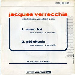 [Pochette de Avec toi (Jacques VERRECCHIA) - verso]