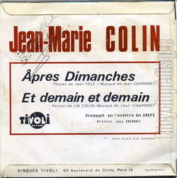 [Pochette de Colin (Jean-Marie COLIN) - verso]