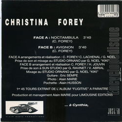 [Pochette de Noctambula (Christina FOREY) - verso]