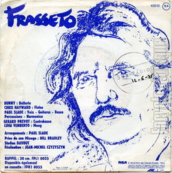 [Pochette de Tlmaque (Guy FRASSETO) - verso]