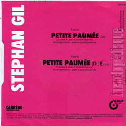 [Pochette de Petite paume (Stephan GIL) - verso]