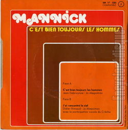 [Pochette de C’est bien toujours les hommes (MANNICK) - verso]
