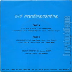 [Pochette de C’est bon de vivre (Les GOSSES D’ANGOULME) - verso]
