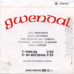 [Pochette de Irish-jig (GWENDAL) - verso]