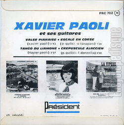 [Pochette de Valse pianaise (Xavier PAOLI) - verso]