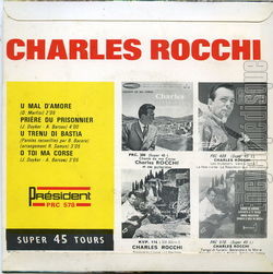[Pochette de U mal d’amore (Charles ROCCHI) - verso]