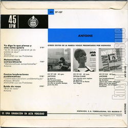[Pochette de Yo digo  lo que pienso y vivo como quiero (ANTOINE) - verso]