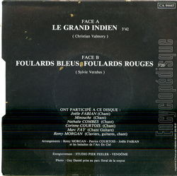 [Pochette de Le grand indien (Les BALADINS DE L’ARC-EN-CIEL) - verso]